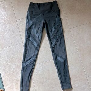 ALO Yoga Gray Mesh Leggings